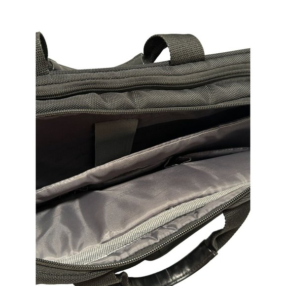 Kenneth Cole Reaction Black Nylon Messenger Computer Bag Carry-On Bag Strap - Picture 5 of 9